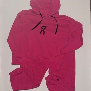 On Cloud Pink Hoodie & Jogger Set